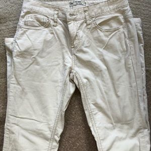 Free people cream corduroy skinny pants